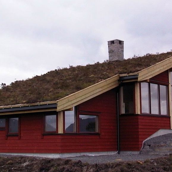 Hytte i moderne arkitektur, bygd på Averøy